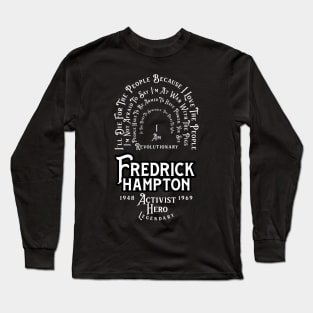 Frederick Hampton Quotes Retro Badge Long Sleeve T-Shirt